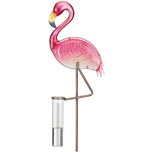Regal Art & Gift Rain Gauge Flamingo Garden Stake, Pink REGAL12636 - main